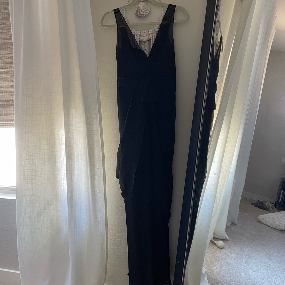 Vera Wang David’s Bridal Black Bridesmaid Dress